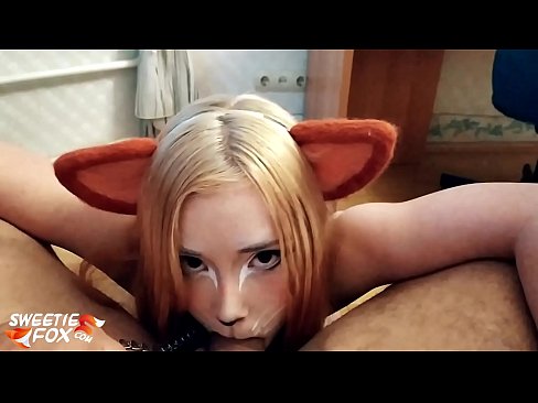 ❤️ Kitsune engole a piça e o esperma na boca Porno bonito em nós ☑